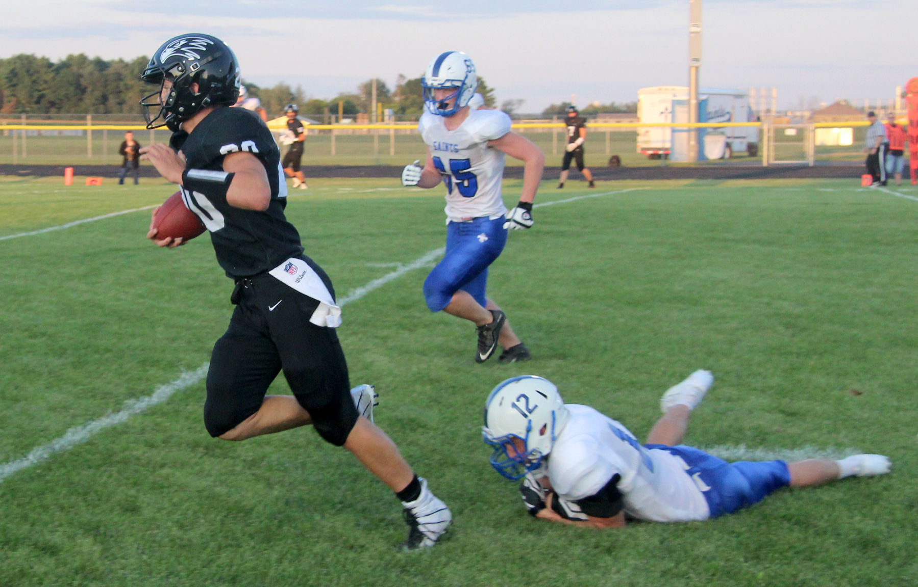 Saint Croix Falls at Bloomer football 8-23-19